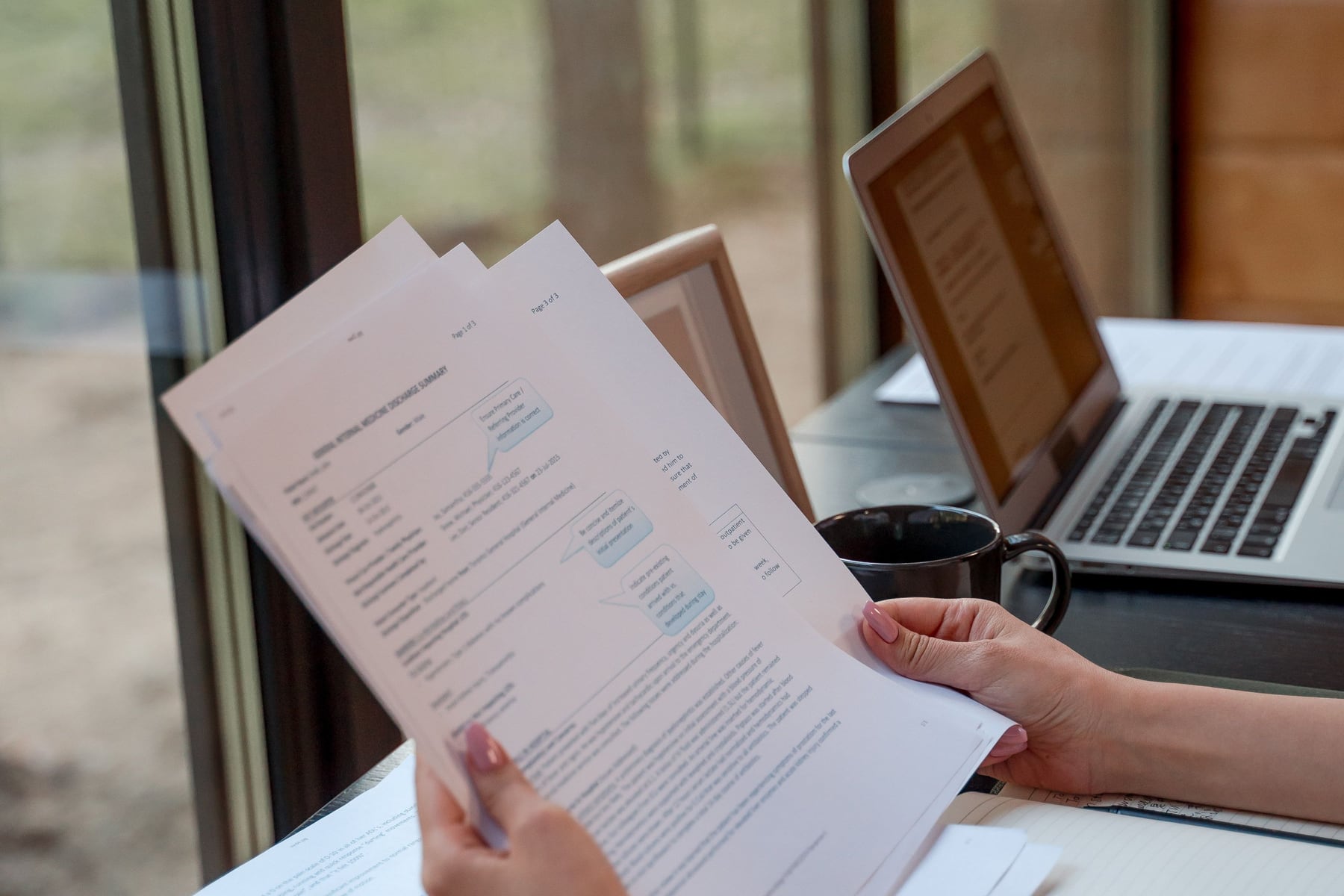 An applicant holding education documents for an overseas university application