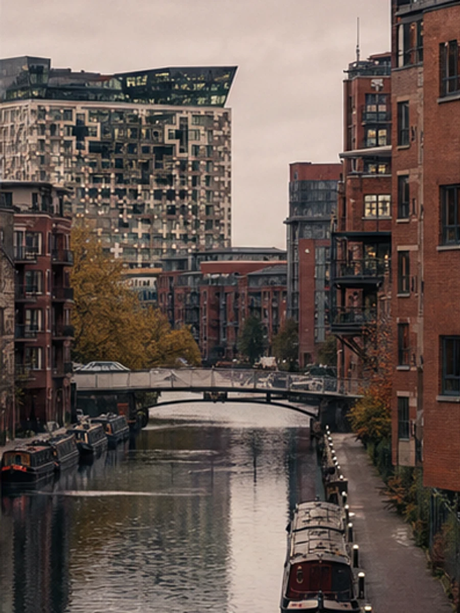Birmingham’s canals and urban architecture
